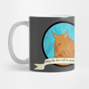 May The Dice Roll in Your Favor - Cat Mug